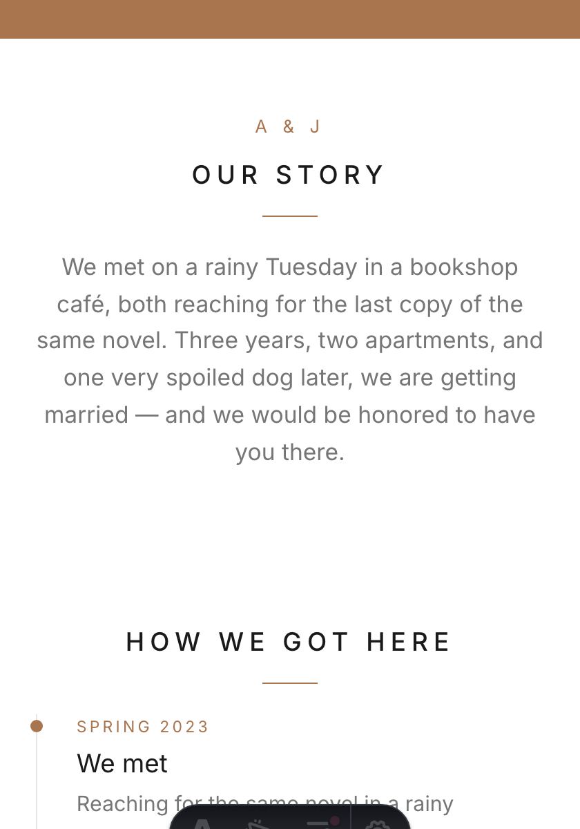 Modern Minimal wedding invitation design preview