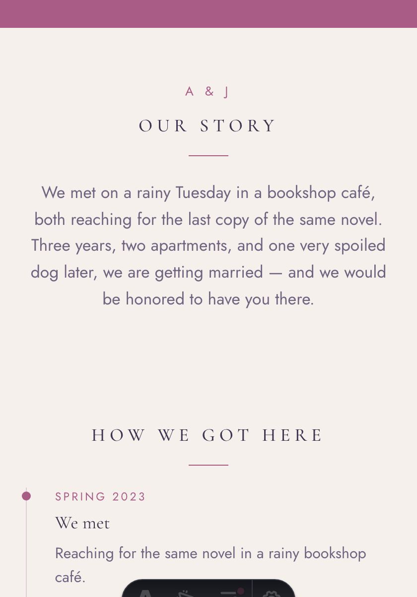 Wildflower wedding invitation design preview